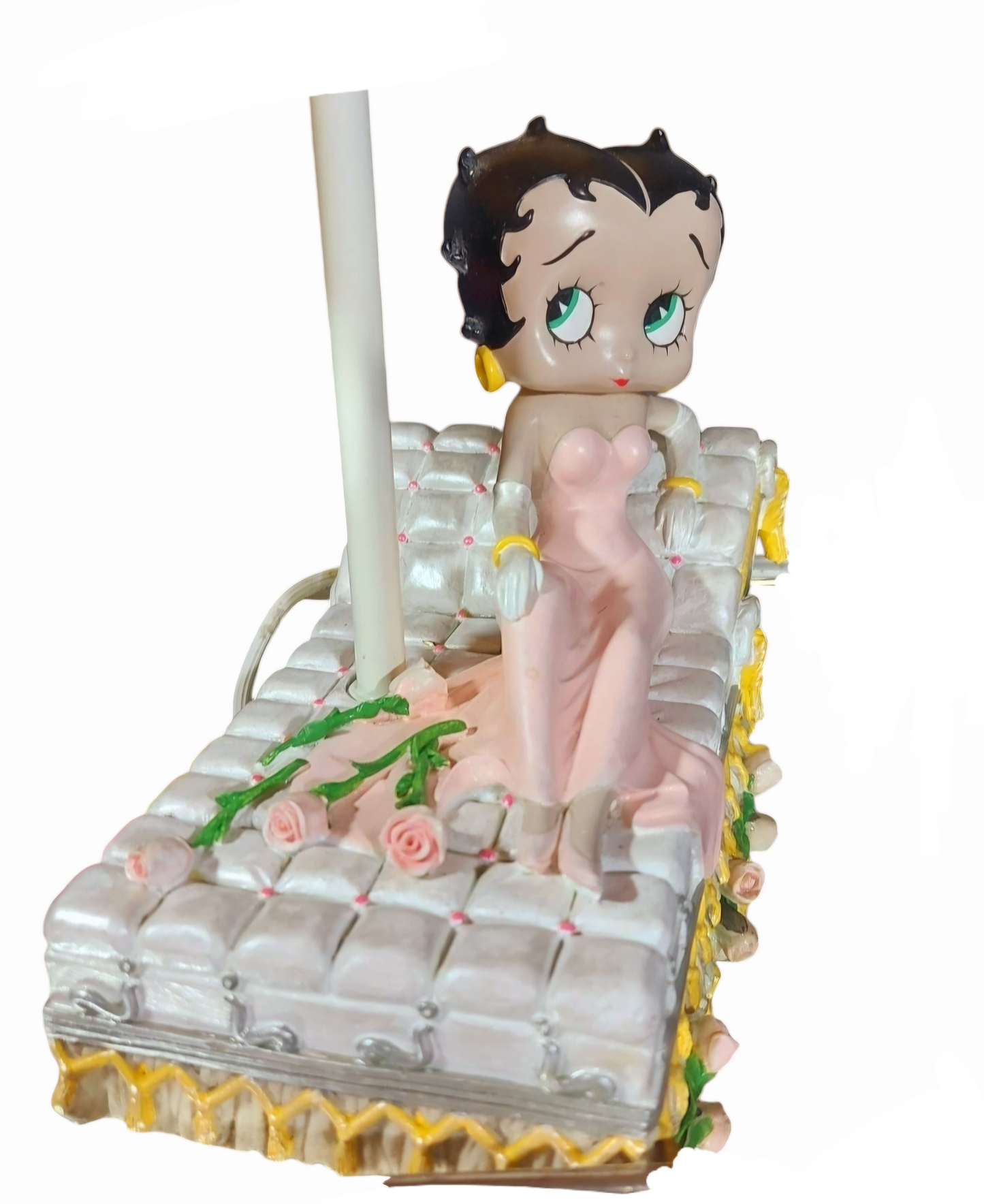 Vintage 90s Betty Boop Lamp 'Bed of Roses' #10343 - Great Condition! (No Box)