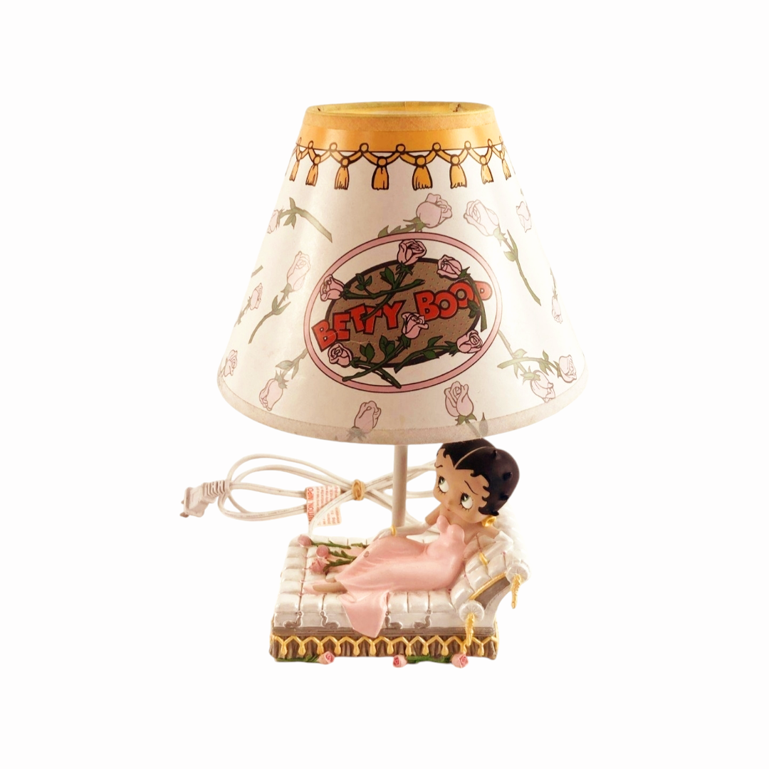 Vintage 90s Betty Boop Lamp 'Bed of Roses' #10343 - Great Condition! (No Box)