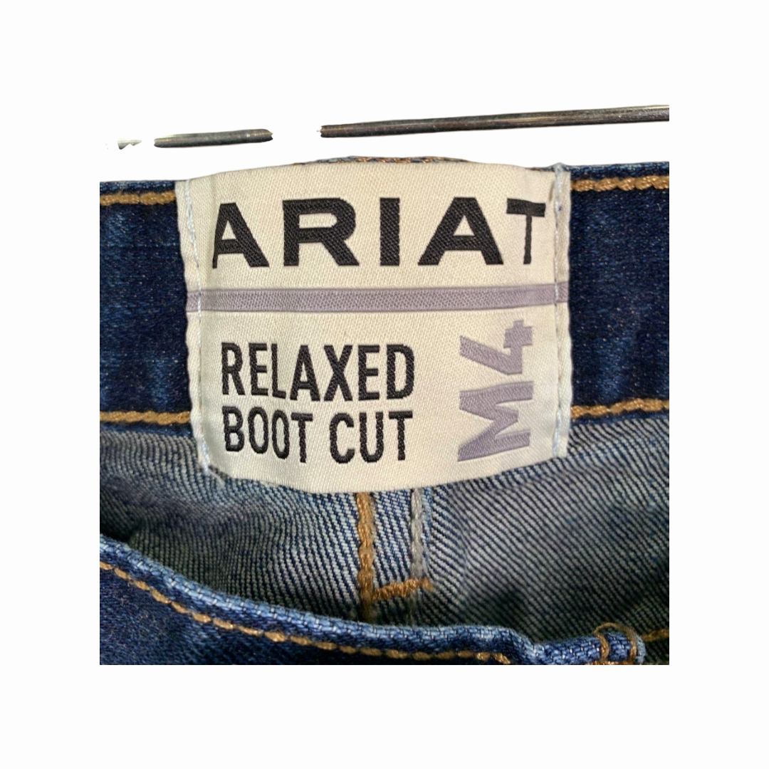 Ariat Men's M4 Dustin Denim Relaxed Fit 5-Pocket Bootcut Leg Jeans (32x30)