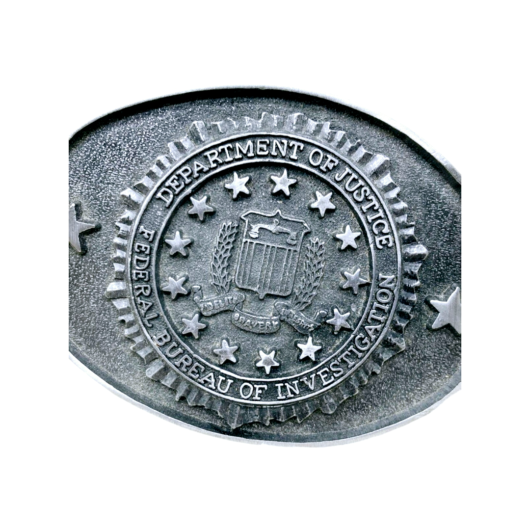 Belt Buckle *Department of Justice: Federal Bureau of Investigation (3.75"x2.75")