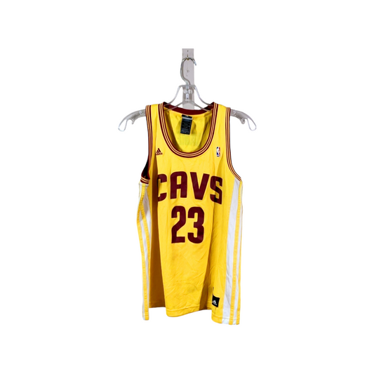 Adidas Men's Yellow Cleveland Cavaliers 'LeBron James' #23 NBA Jersey (sz Medium)