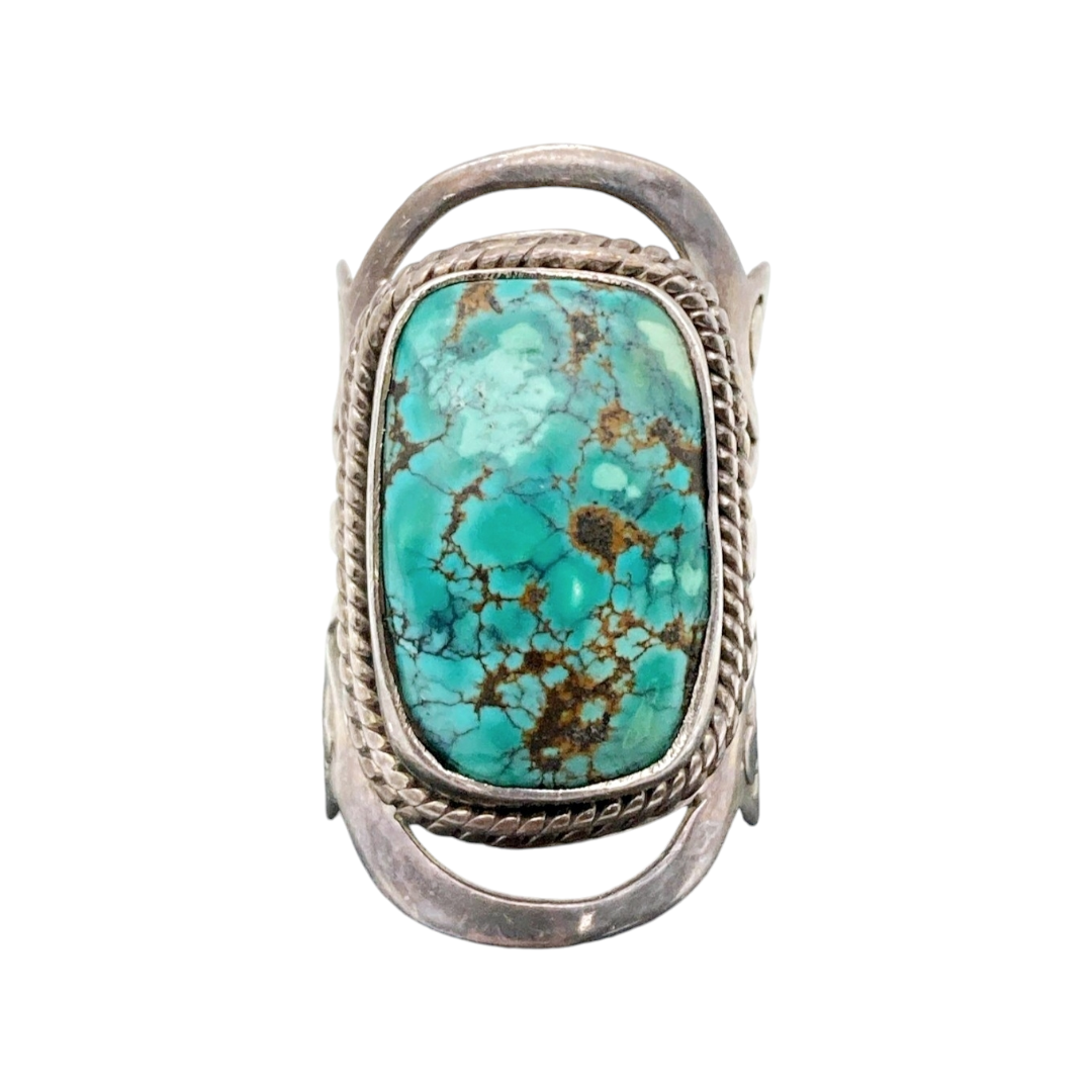 Gorgeous *Sterling Silver. 925  & Turquoise Stone Ring (sz 6.5)