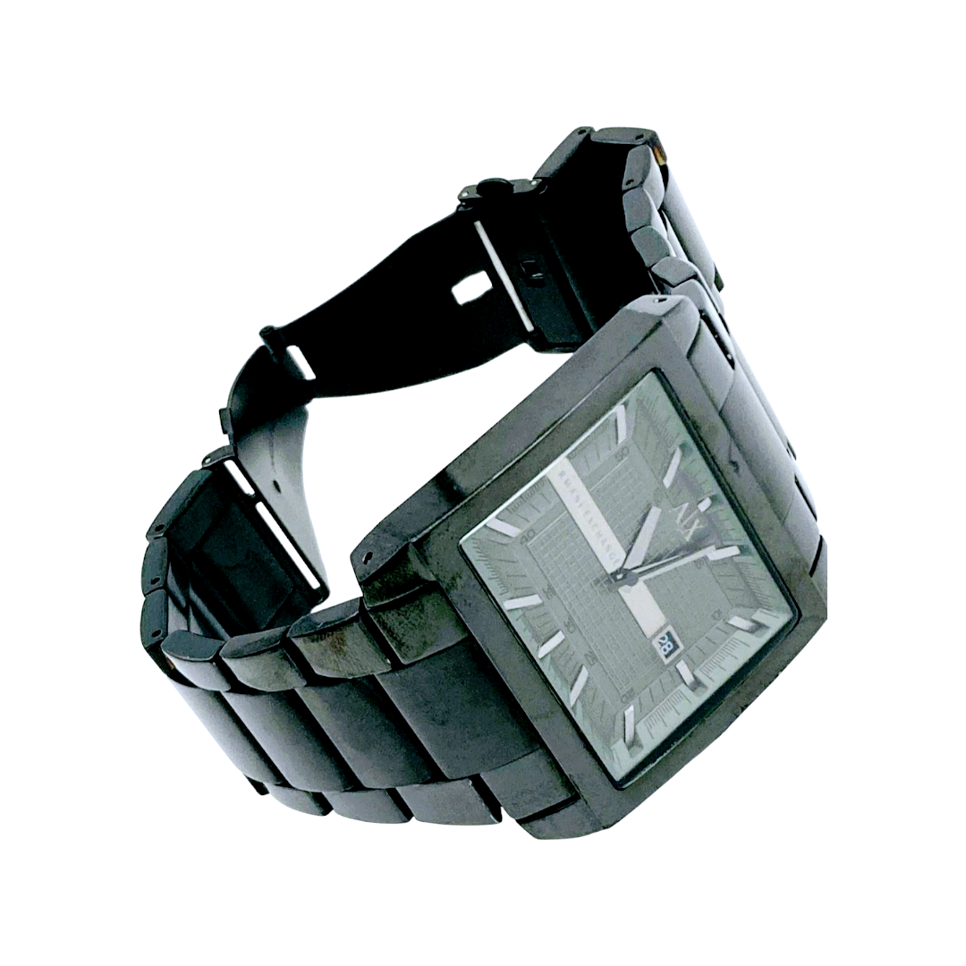 Armani Exchange Smart Black Dial Ion-Plated Stainless Steel Men's Watch 5ATM #AX2202