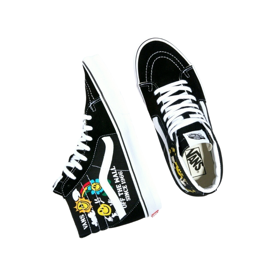 VANS OFF Project X Better Day SK8-Hi Shoes Black/White (Size M6/W7.5)