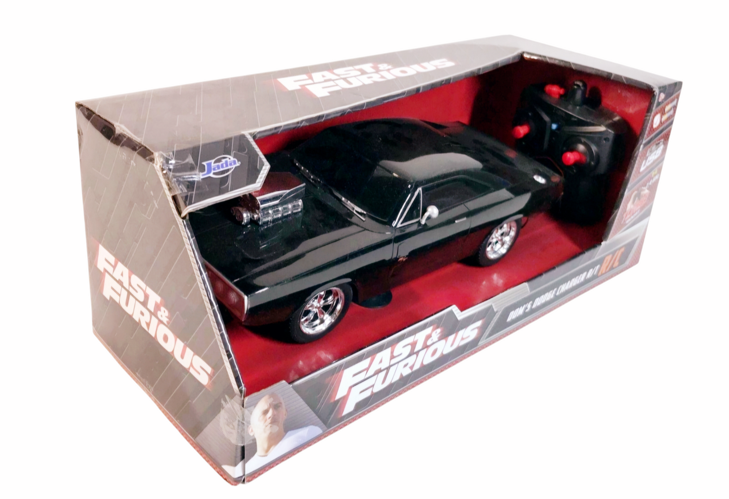 NIB *Jada Fast & Furious: Doms Dodge Charger 1:24R/C 2.4GHz Die Cast Car