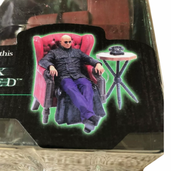 NIB *Matrix Series 2 Morpheus Matrix Reloaded Chair Figure McFarlane Toys 2003