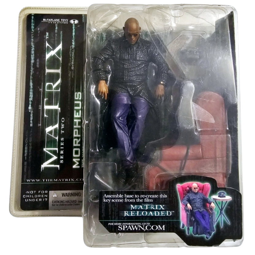 NIB *Matrix Series 2 Morpheus Matrix Reloaded Chair Figure McFarlane Toys 2003