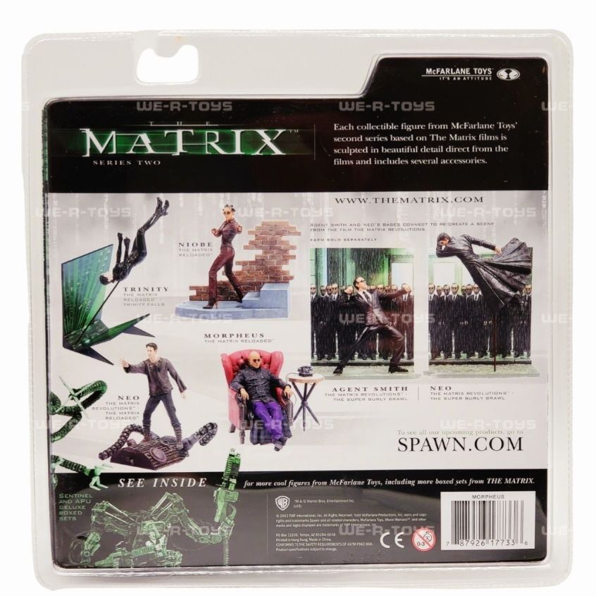 NIB *Matrix Series 2 Morpheus Matrix Reloaded Chair Figure McFarlane Toys 2003