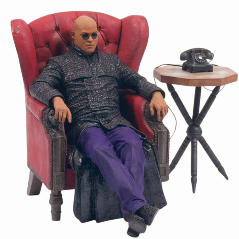 NIB *Matrix Series 2 Morpheus Matrix Reloaded Chair Figure McFarlane Toys 2003