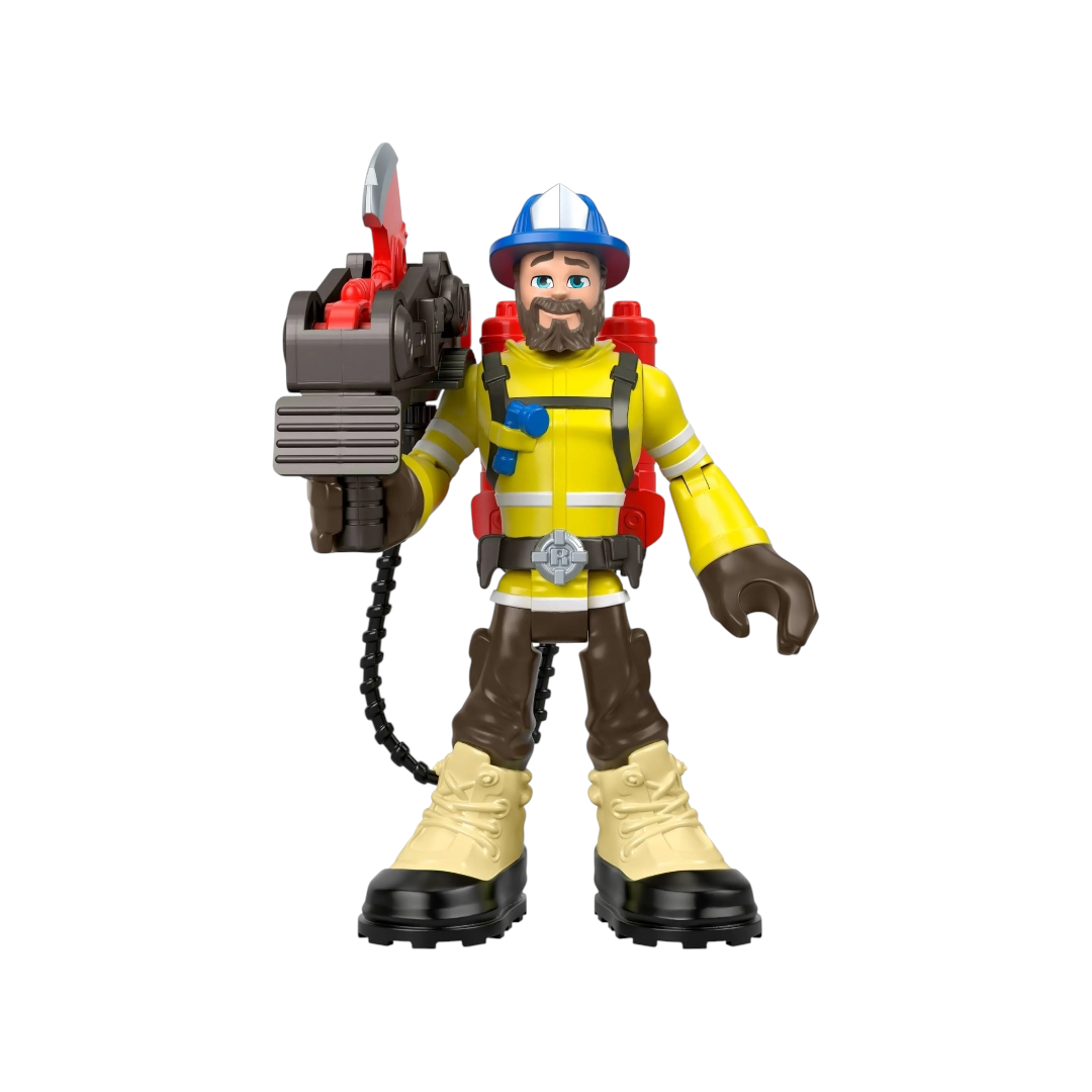 NIB *Fisher Price RESCUE HEROS Forrest Fuego Fire Rescue Cadet 6" Action Figure