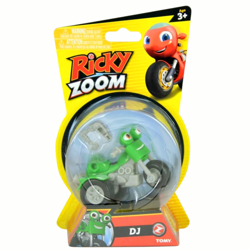 NIB *THREE (3) Ricky Zoom Scooters 4" Action Figure Toys Scootio, DJ, Loop