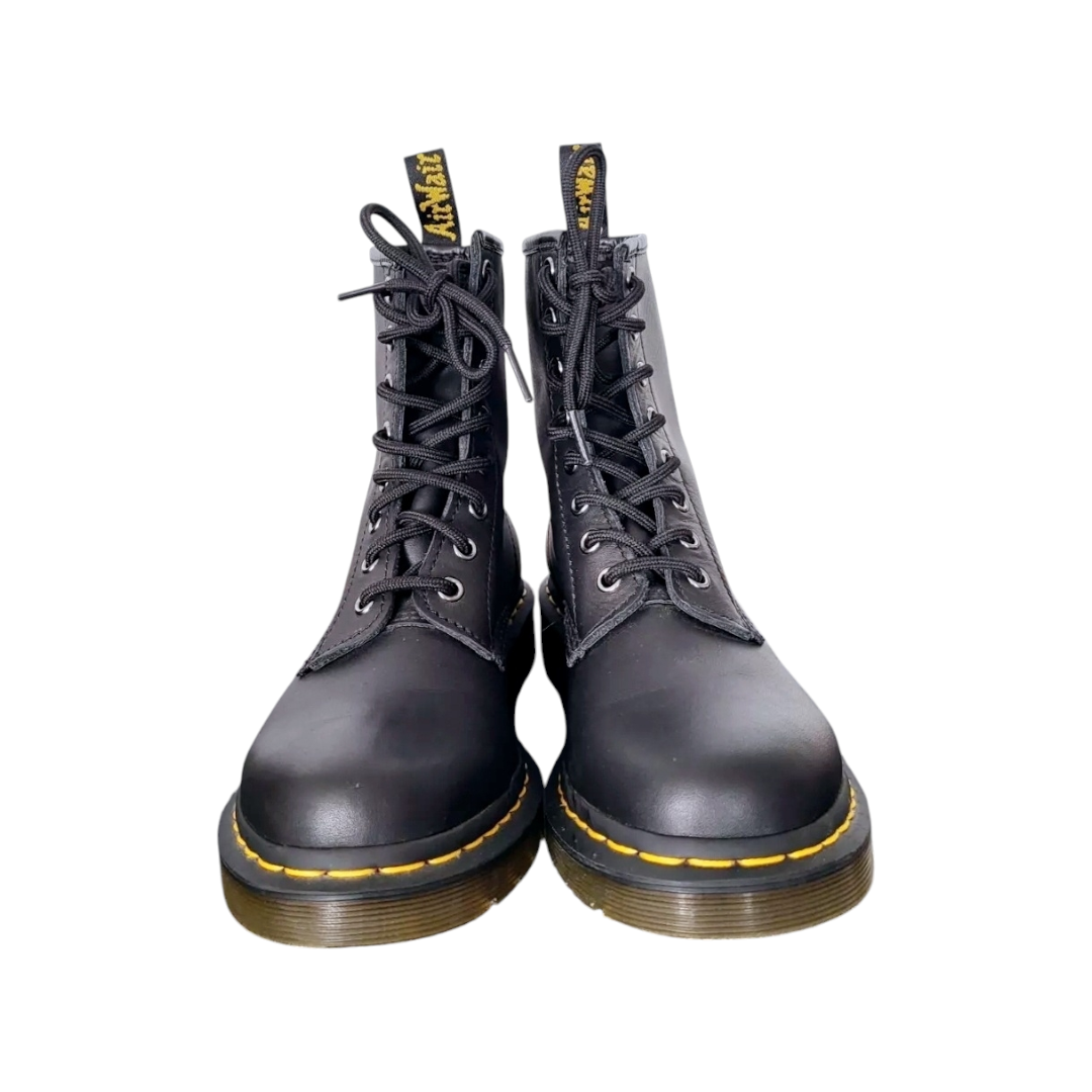 Great *Dr. Martens Original Black Genuine Leather AirWair Boots (Size: 10 Men/11 Women)