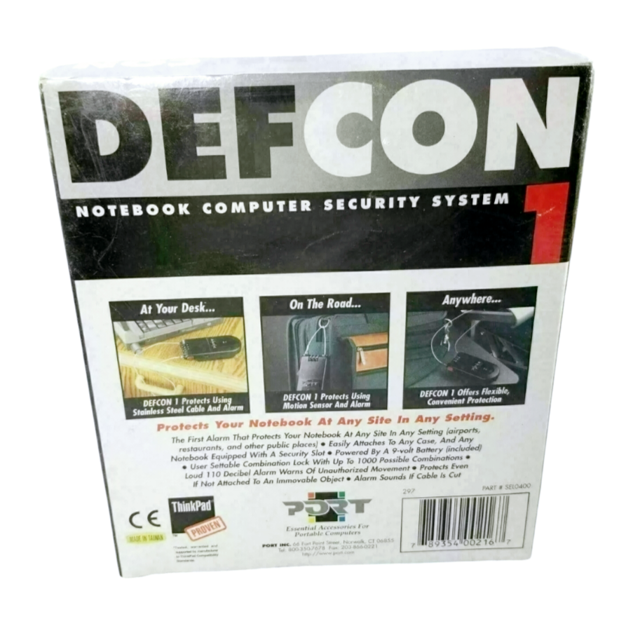 NIB *DEFCON 1 Notebook Computer & Luggage Security System - SEALED