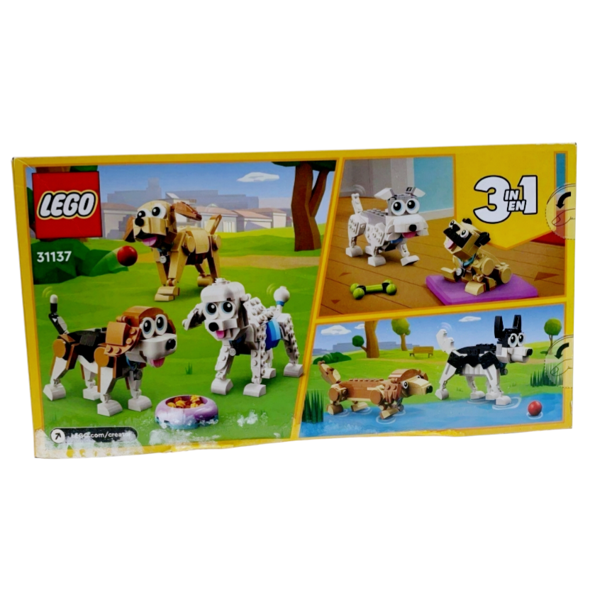 NIB *Lego Creator 3-in-1 Set Adorable Dogs #31137 (475 pc)  Pug, Poodle, Beagle & more