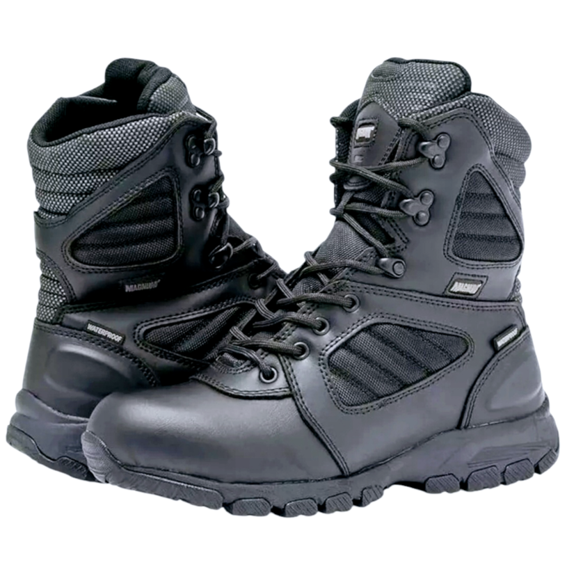 Magnum Lynx 8.0 Side-Zip Tactical Police Security Uniform BOOTS Black (9M)