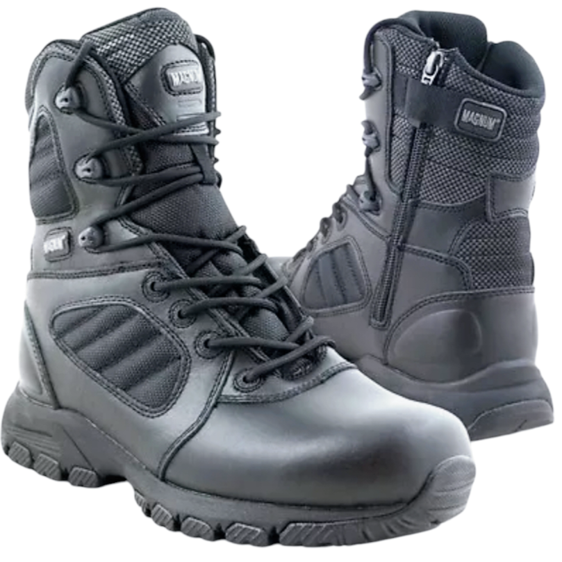 Magnum Lynx 8.0 Side-Zip Tactical Police Security Uniform BOOTS Black (9M)