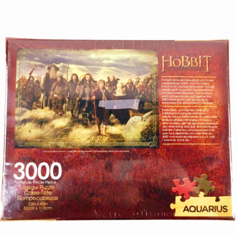 NIB *Aquarius "The Hobbit" 3000pc Jigsaw Puzzle Finished (31.5" x 44")