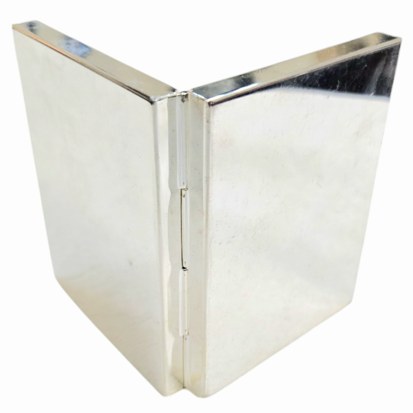 Natico *Clock & Photo Silver Frame Gold Bezel Analog Display 10-107