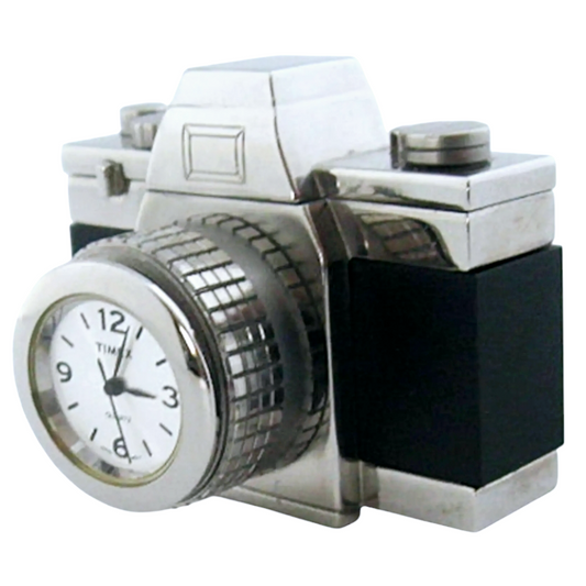 Vintage *Miniature 35mm Camera Timex Watch/Clock, Paper Weight