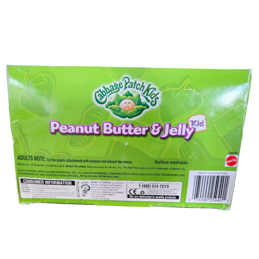 NIB *Cabbage Patch Kids: Peanut Butter & Jelly 12" Kid "Jean Lenh" #25940