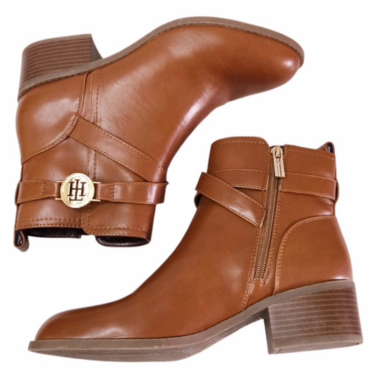 New *Tommy Hilfiger Women's Brown Diyana Ankle Boots (Size 8M)