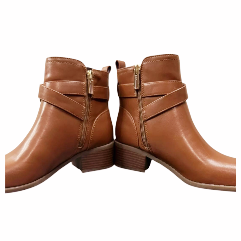 New *Tommy Hilfiger Women's Brown Diyana Ankle Boots (Size 8M)