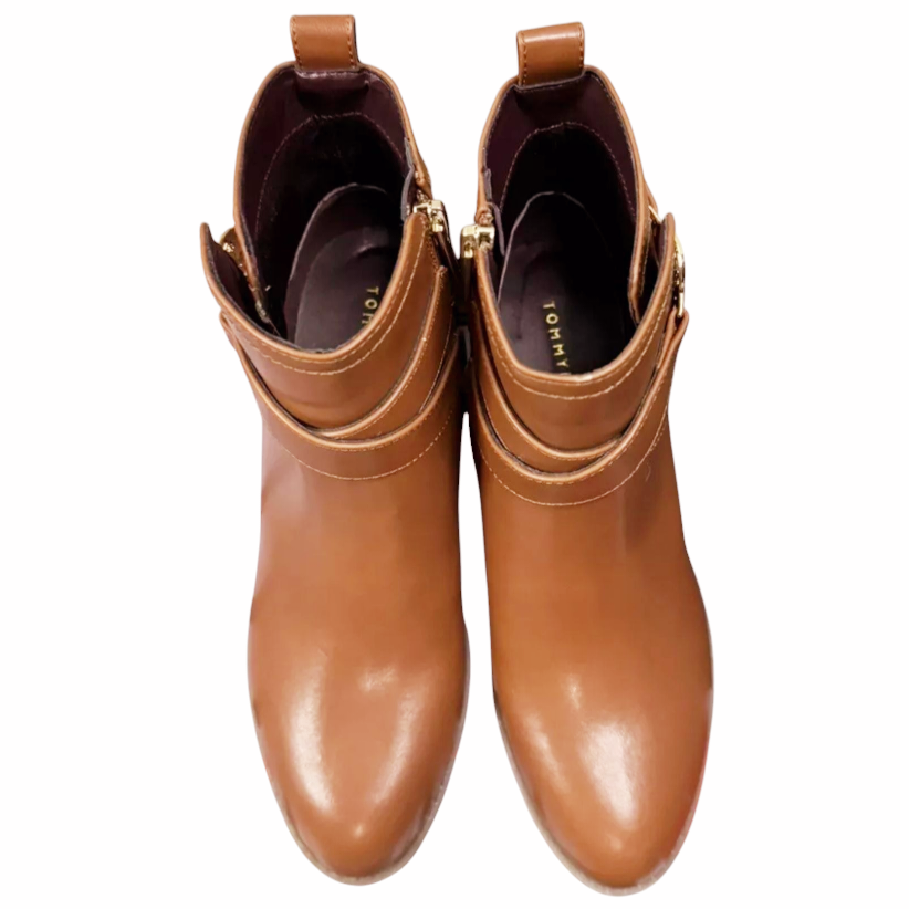 New *Tommy Hilfiger Women's Brown Diyana Ankle Boots (Size 8M)
