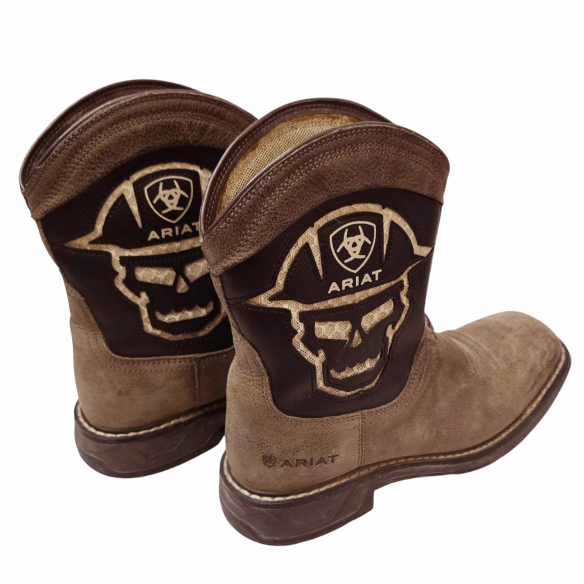 Ariat *Workhog XT VentTEK Bold Tooled Inlay Cowboy Boots (Boys/4)