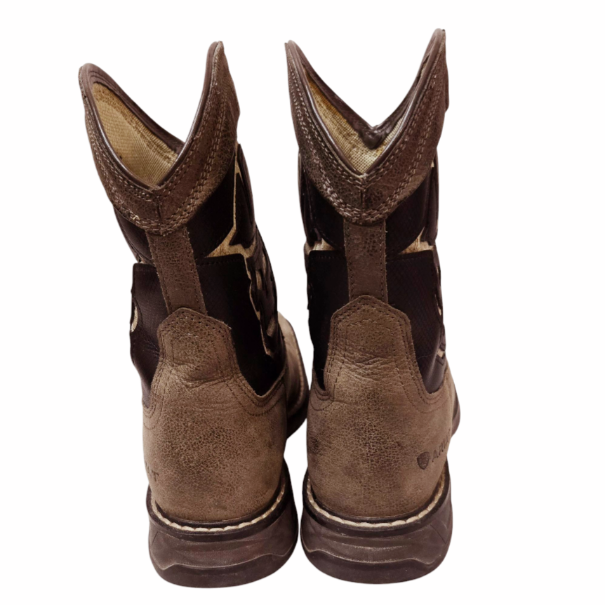 Ariat *Workhog XT VentTEK Bold Tooled Inlay Cowboy Boots (Boys/4)