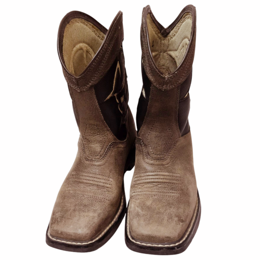 Ariat *Workhog XT VentTEK Bold Tooled Inlay Cowboy Boots (Boys/4)