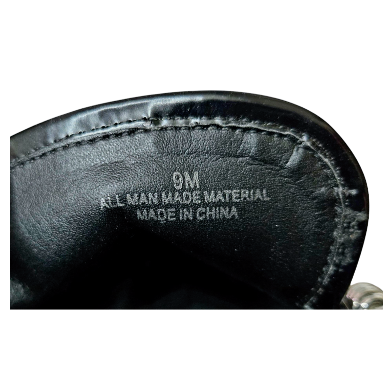 New *Gianni Bini Maxxwel Black Patent Platform Oxford Loafer Shoes (Sz/9M)