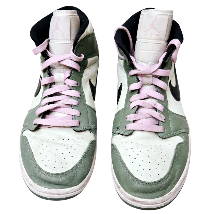 Nike *Women's Jordan 1 Mid Dutch Green/Black #CZ0774-3 (Sz/12)