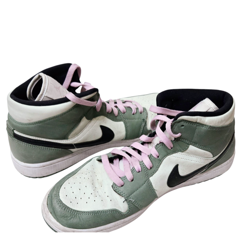 Nike *Women's Jordan 1 Mid Dutch Green/Black #CZ0774-3 (Sz/12)