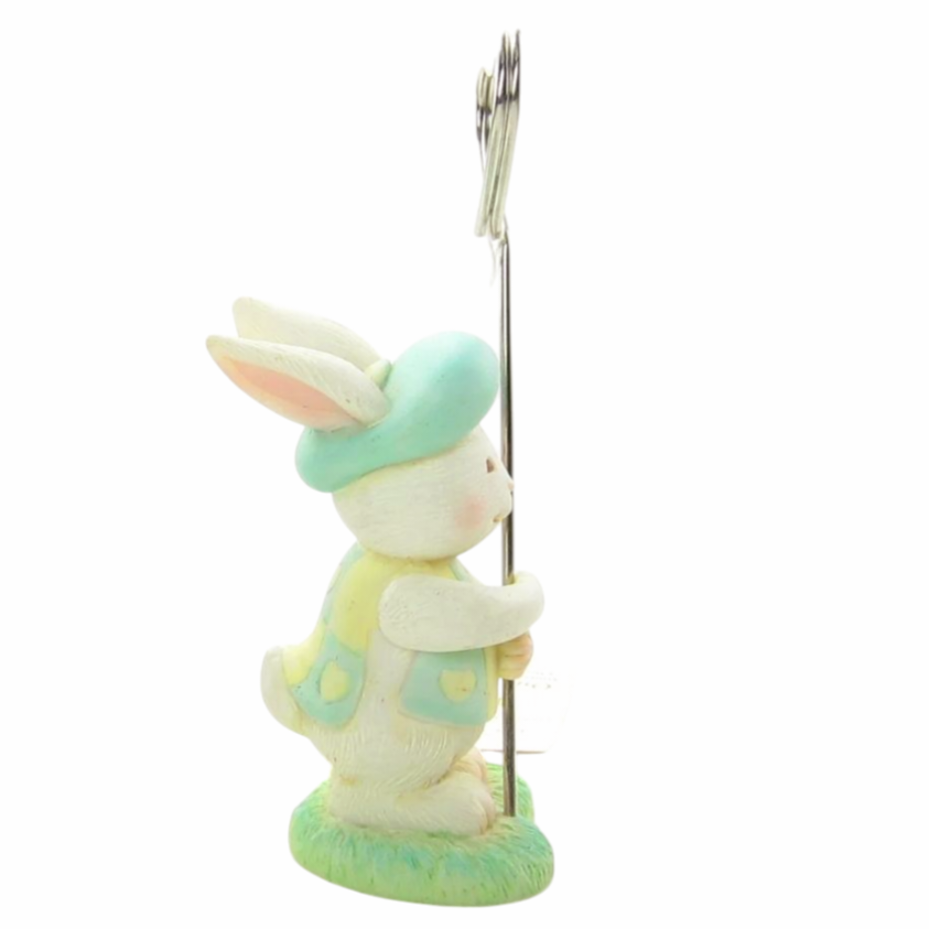 NWT *Hallmark Keepsake Four (4) Baby Bunny Figure Photo/Name Card/Note Holder