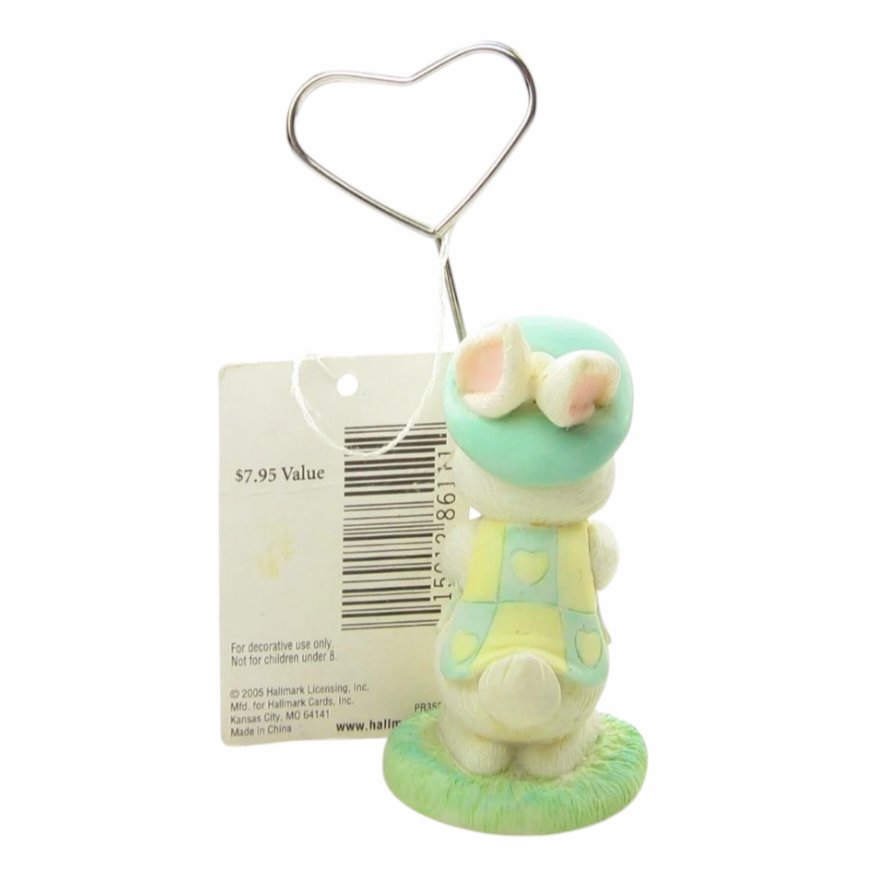 NWT *Hallmark Keepsake Four (4) Baby Bunny Figure Photo/Name Card/Note Holder