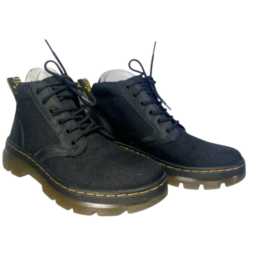 Dr Martens 'Bonny' Chukka Black Durable Canvas Shoe (Men/6 & Women/7)