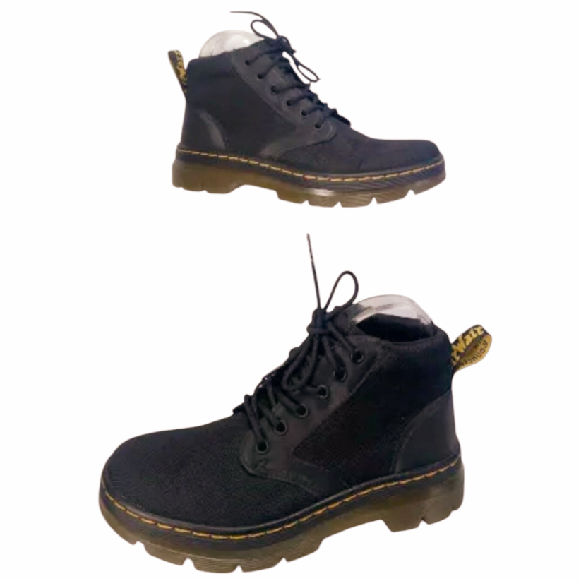 Dr Martens 'Bonny' Chukka Black Durable Canvas Shoe (Men/6 & Women/7)