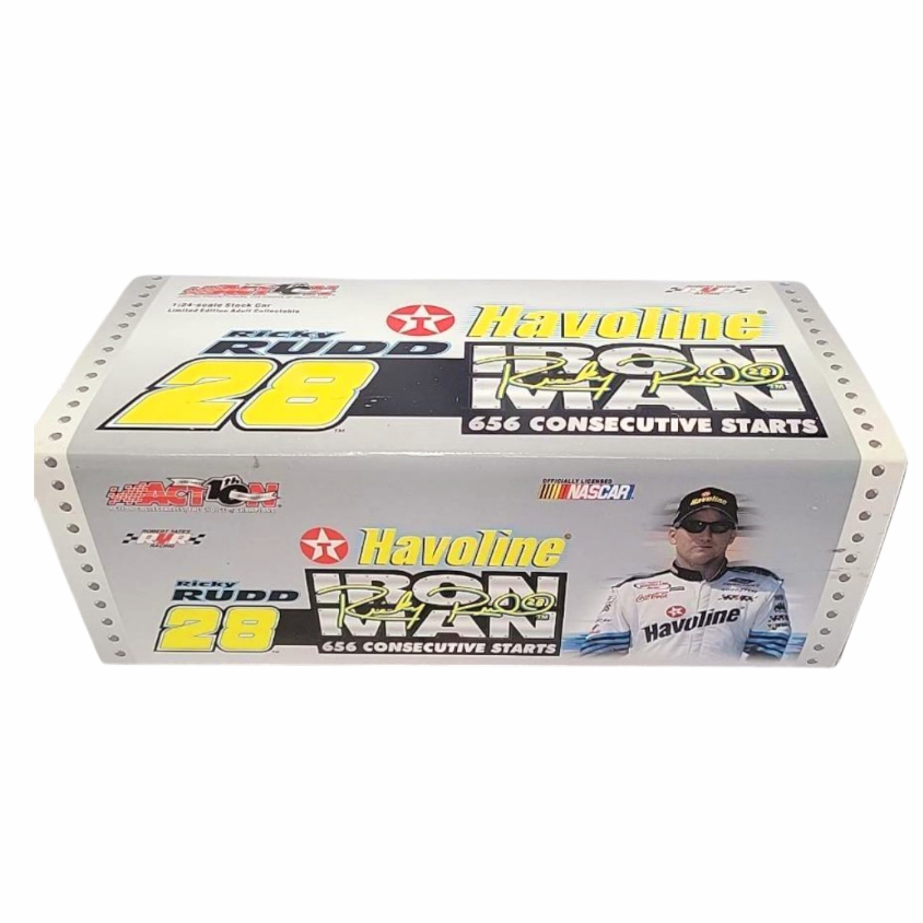 NIB *Nascar Havoline #28 Ricky Rudd 'Ironman' Die Cast 1:24 (2002 Taurus)