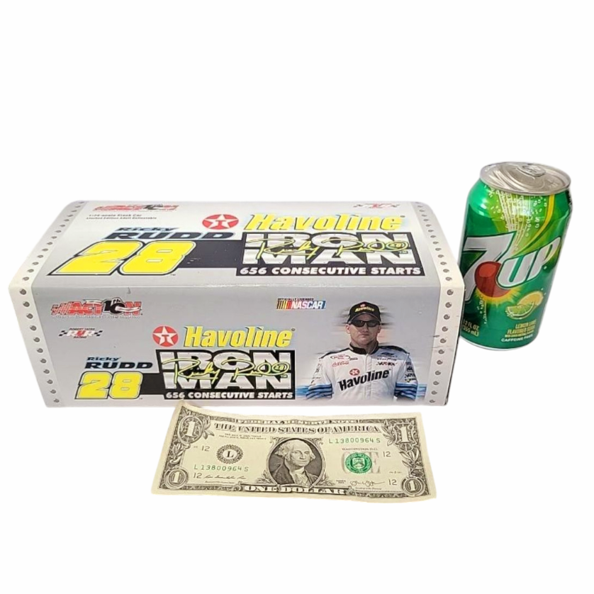 NIB *Nascar Havoline #28 Ricky Rudd 'Ironman' Die Cast 1:24 (2002 Taurus)