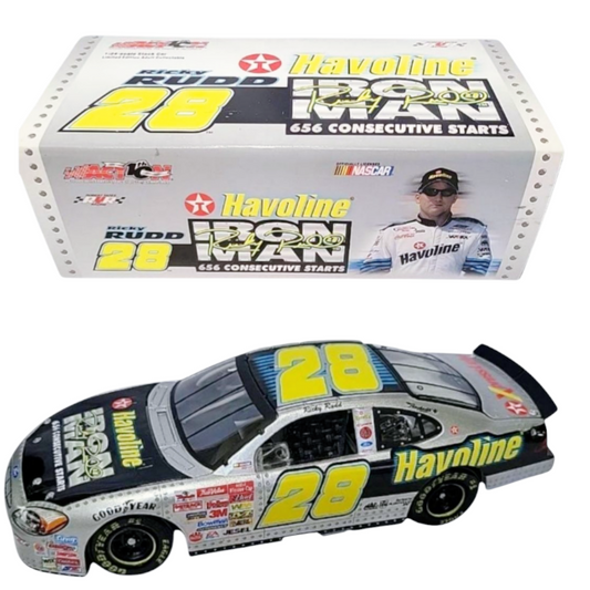 NIB *Nascar Havoline #28 Ricky Rudd 'Ironman' Die Cast 1:24 (2002 Taurus)