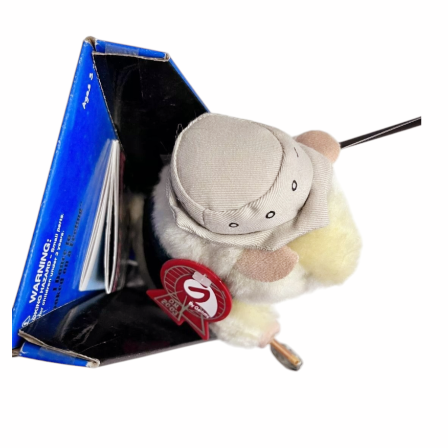 NIB *Dancing Hamster Fishing "Fly Guy" Dances Plays Song Gemmy (2003)