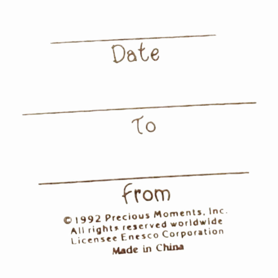 1992 Enesco *Precious Moments "Mom You're A Wish Come True" Decor Plate