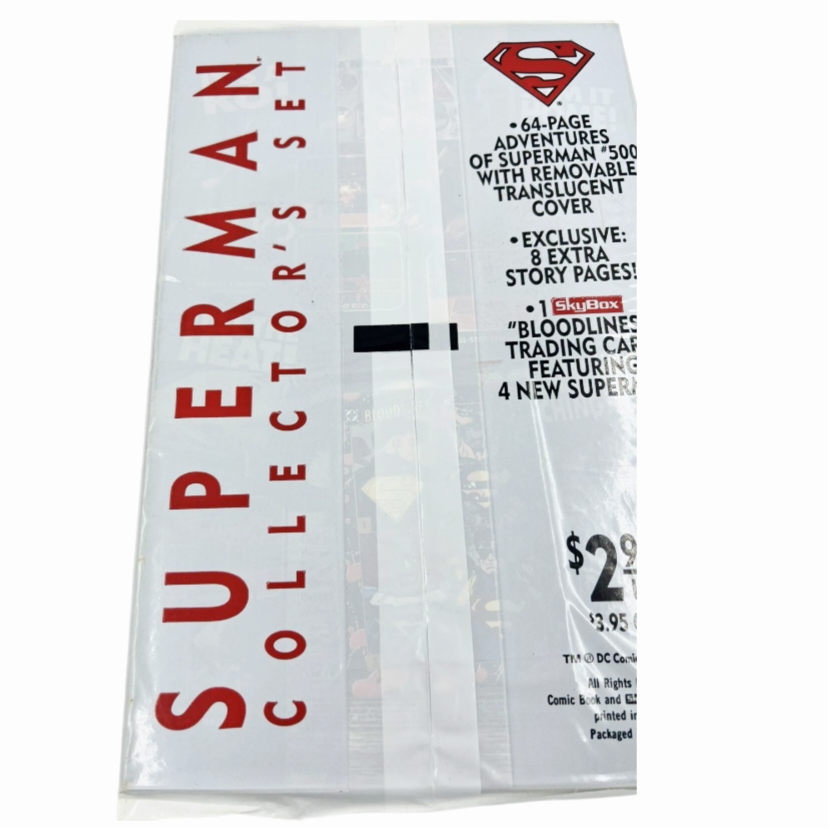 1993 Superman #500 "Death Of Superman" DC Comic White Bag w/ Card