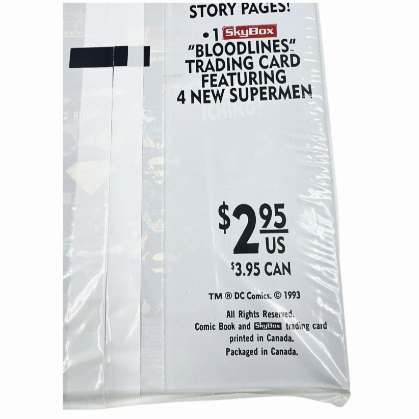 1993 Superman #500 "Death Of Superman" DC Comic White Bag w/ Card