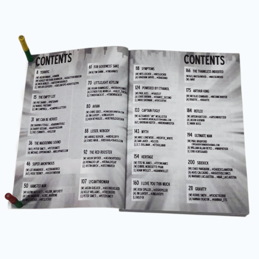 Signed *IF Anthology: Super Powers Comic Book / Peter Simeti (2016) 384 pgs