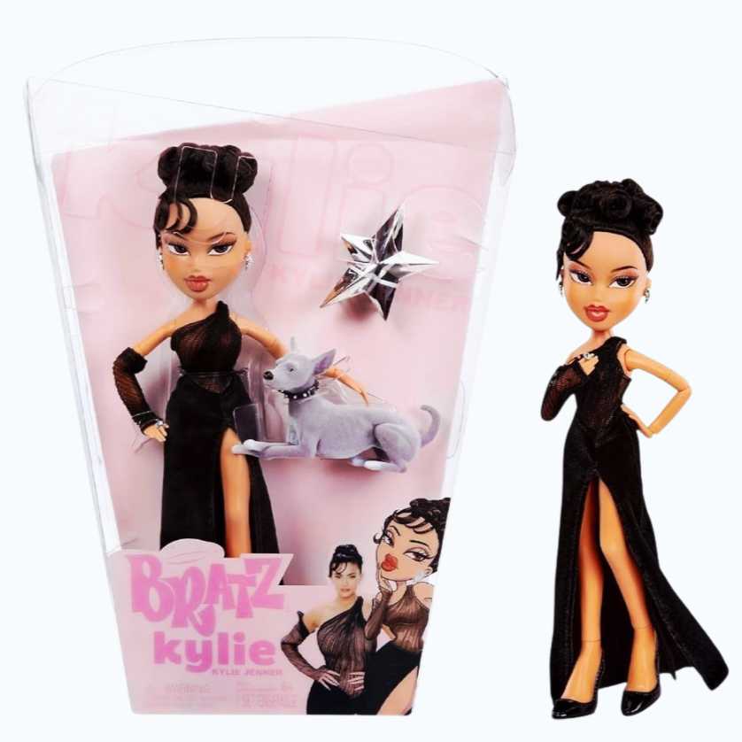 NIB *BRATZ 'Kylie Jenner' Night Fashion Doll w/ Evening Gown/Dog/Poster