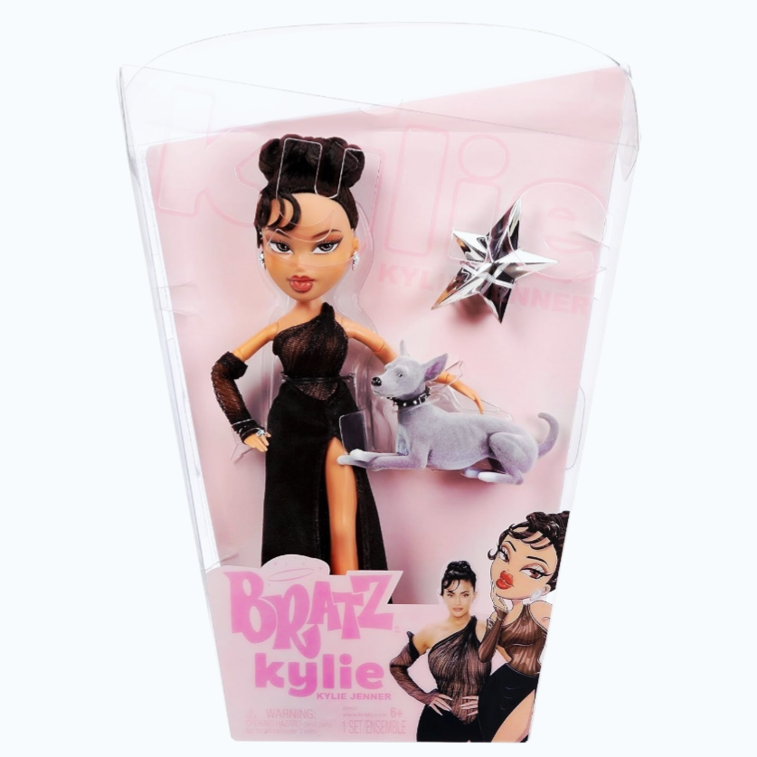 NIB *BRATZ 'Kylie Jenner' Night Fashion Doll w/ Evening Gown/Dog/Poster