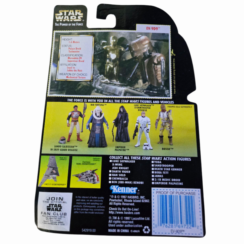 NIB *Star Wars: Power of the Force 'EV-9D9' Action Figure