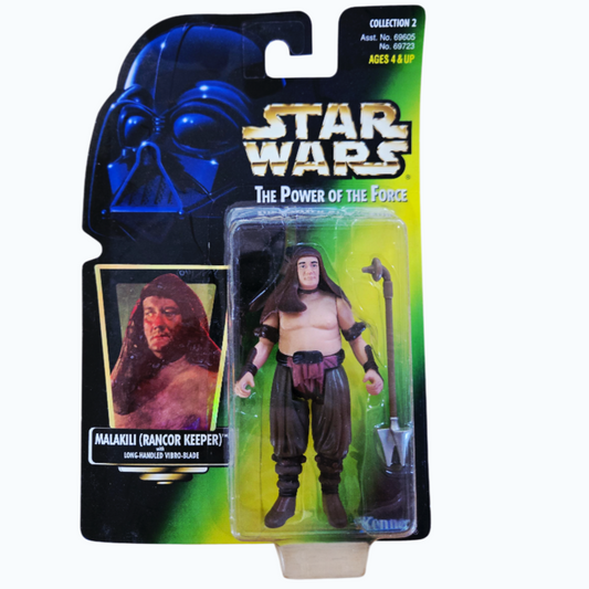 NIB *Star Wars: Power of the Force 'MALAKILI (RANCOR KEEPER' Action Figure