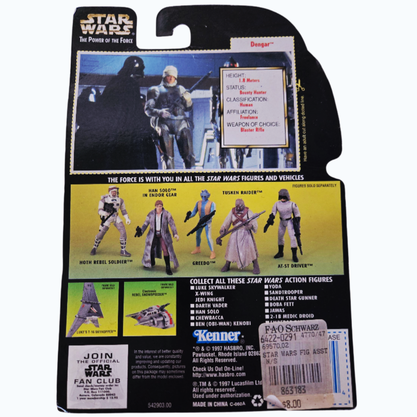 NIB *Star Wars: Power of the Force 'Dengar' Action Figure